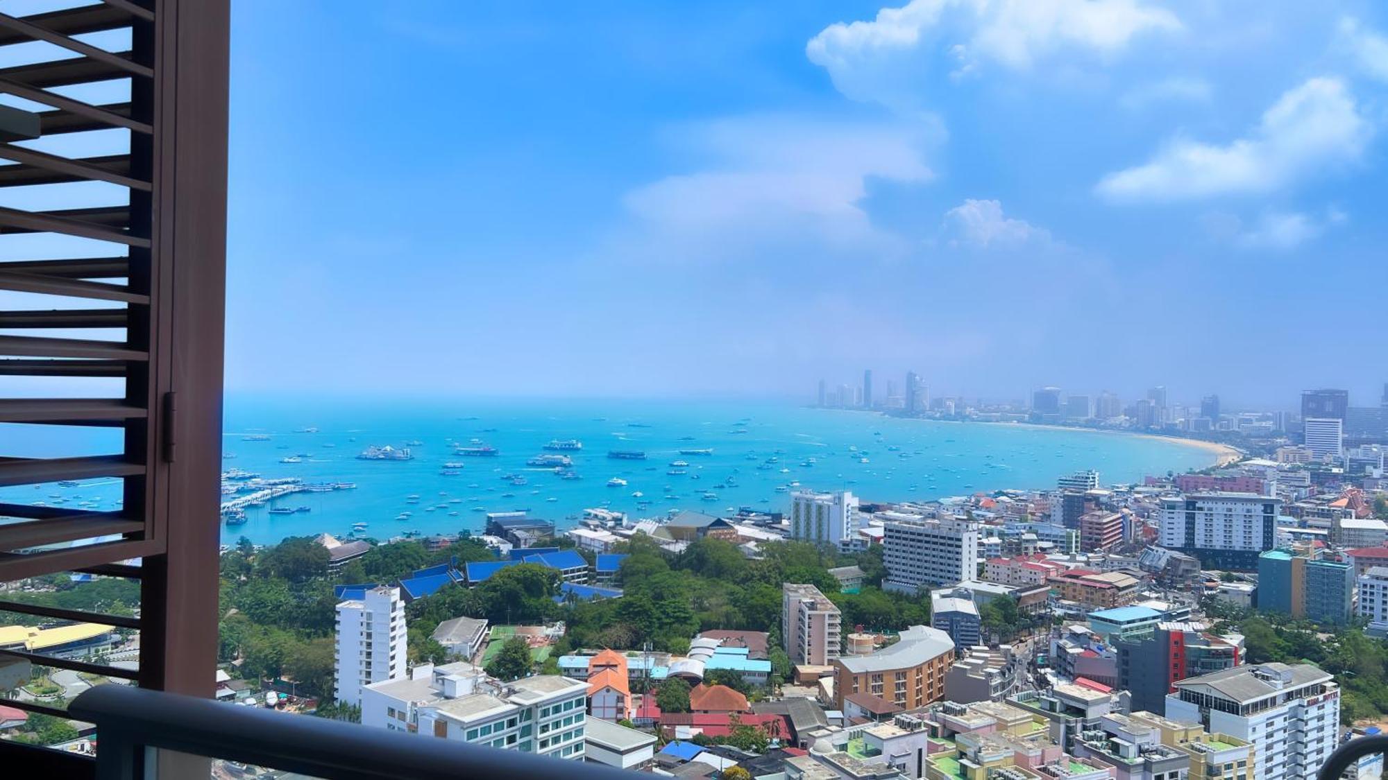 Walking Street Unixx Condo Beautiful Sea View Pattaya Buitenkant foto